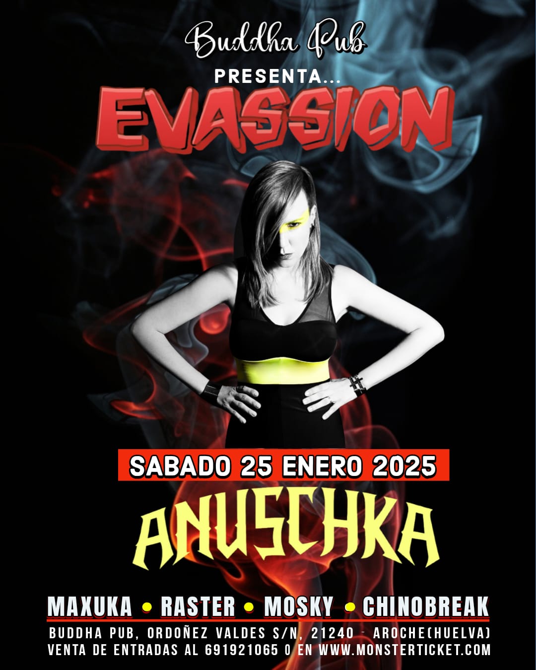 Buddha presenta Evassion con Anuschka