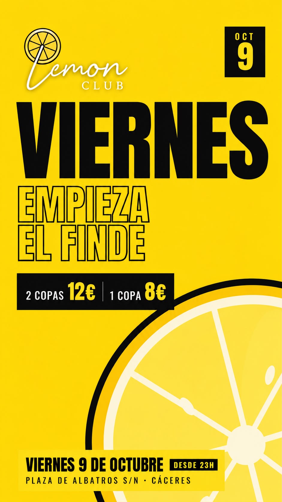 Lemon Club | Viernes 9 Octubre