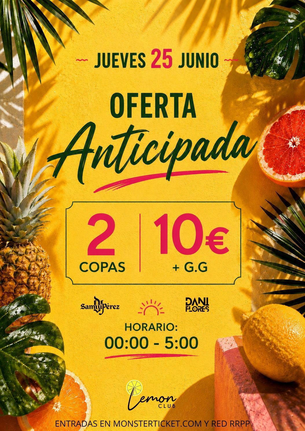 Lemon Club Cáceres | Jueves 25 Junio