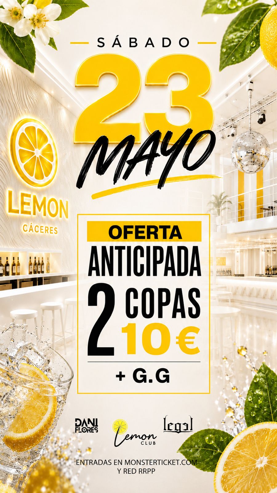 Lemon Club Cáceres | Sábado 23 Mayo