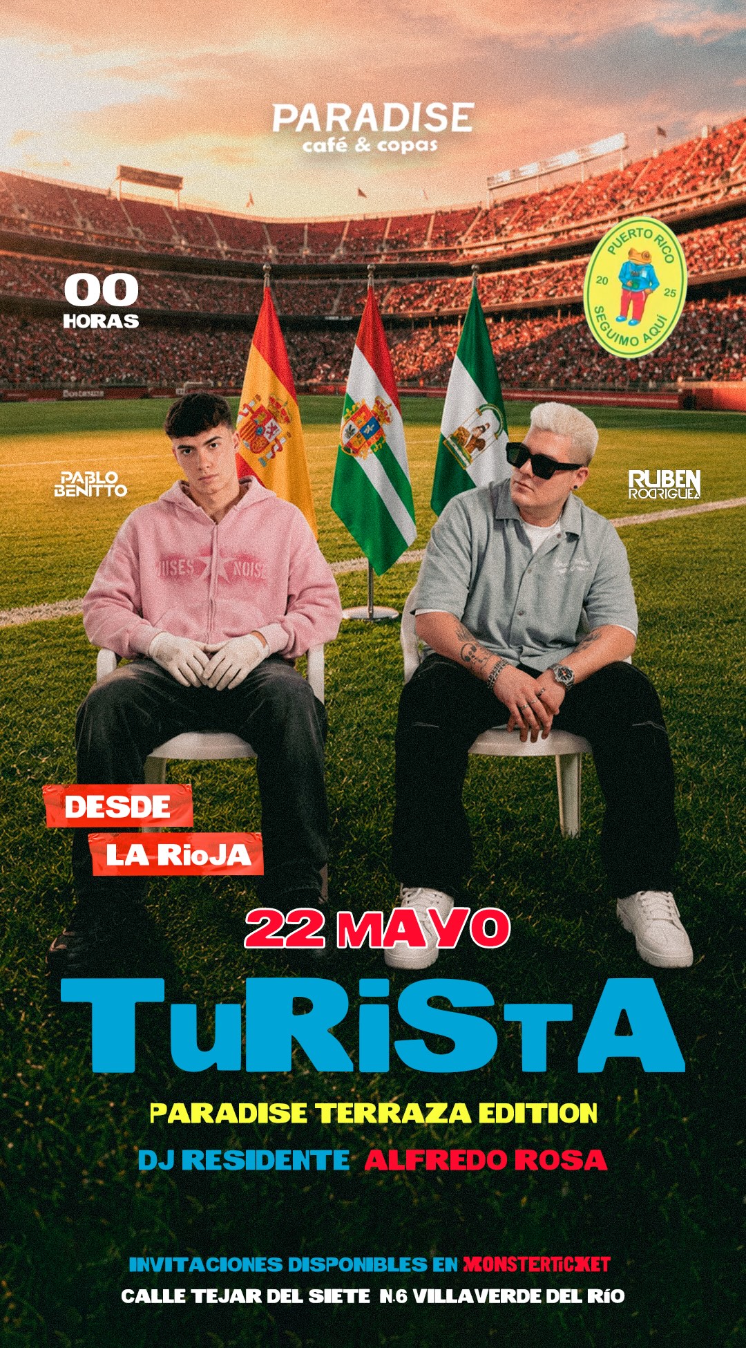 TURISTA CON PABLO BENITTO, RUBÉN RODRÍGUEZ Y ALFREDO ROSA