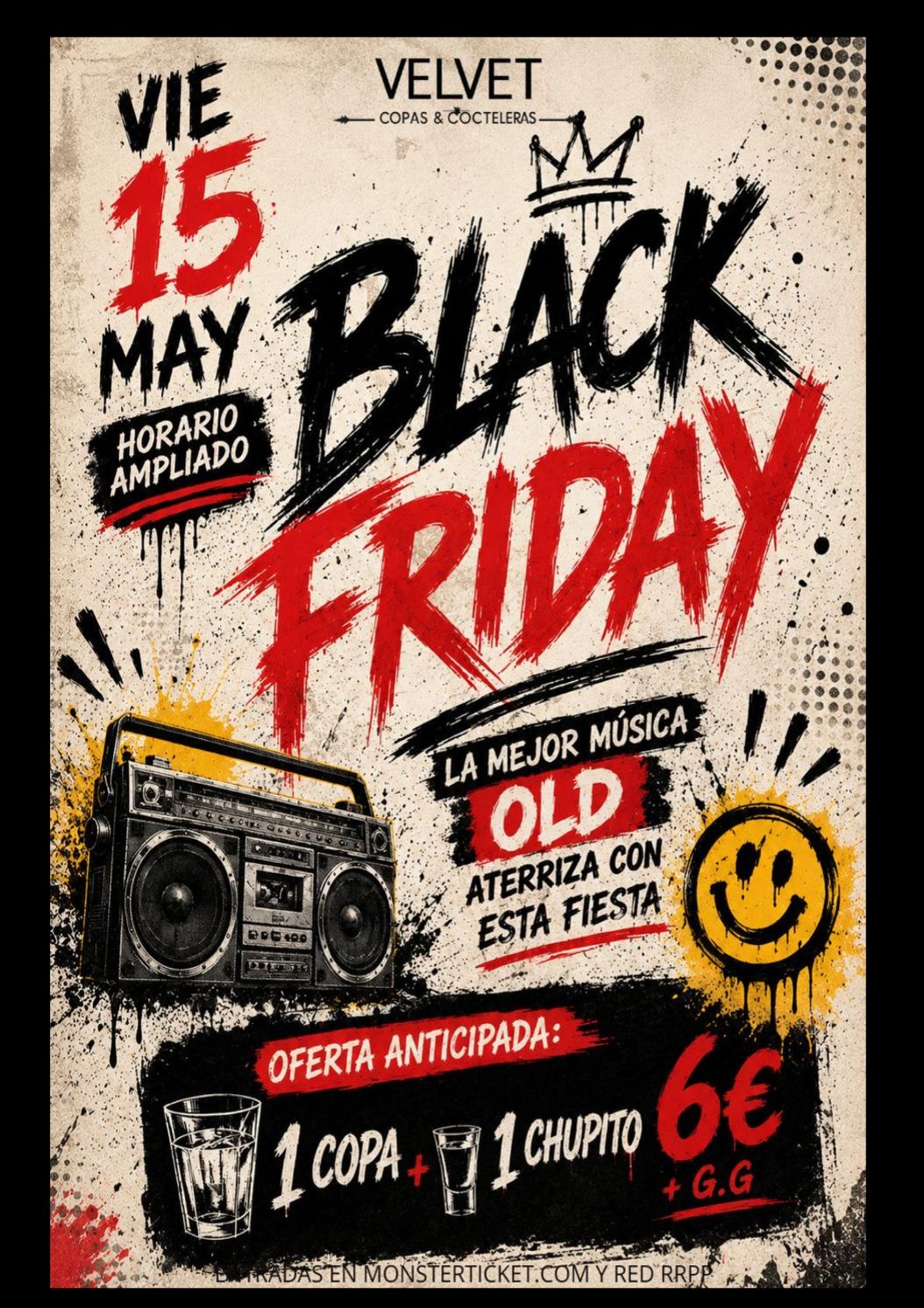 Velvet Black Friday | Viernes 15 Mayo