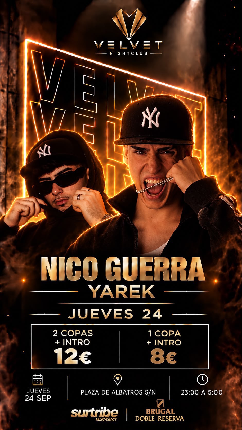 Velvet con Nico Guerra & Yarek | Jueves 24 Septiembre