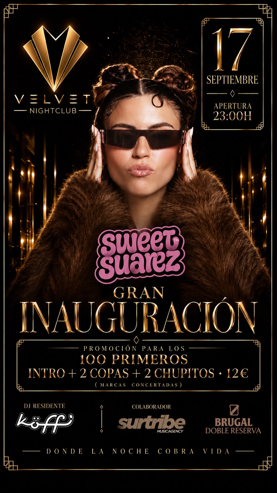 Velvet - Gran Inauguración con Sweet Suarez | Jueves 17 Septiembre