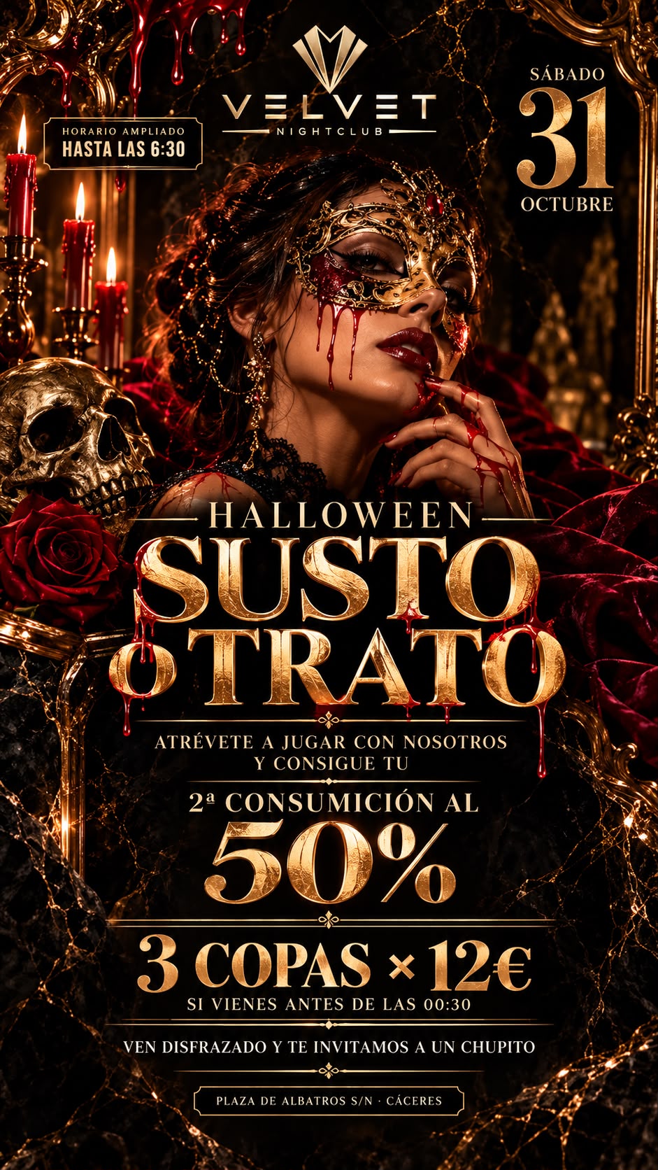 Velvet Halloween | Sábado 31 Octubre