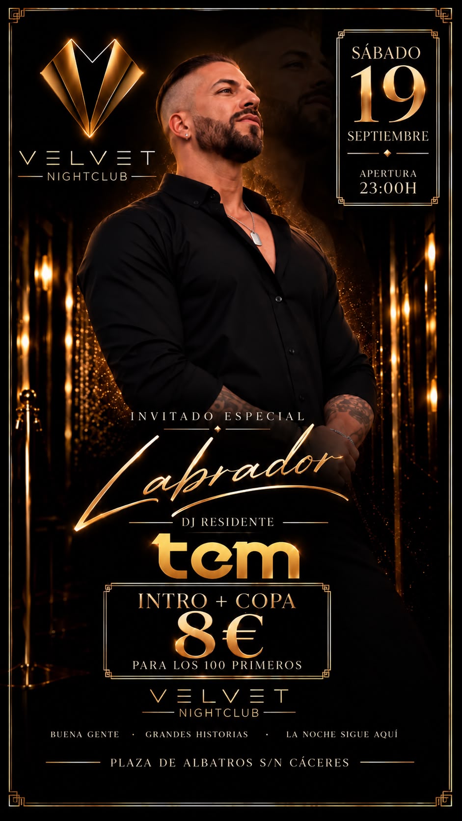 Velvet - Labrador | Sábado 19 Septiembre