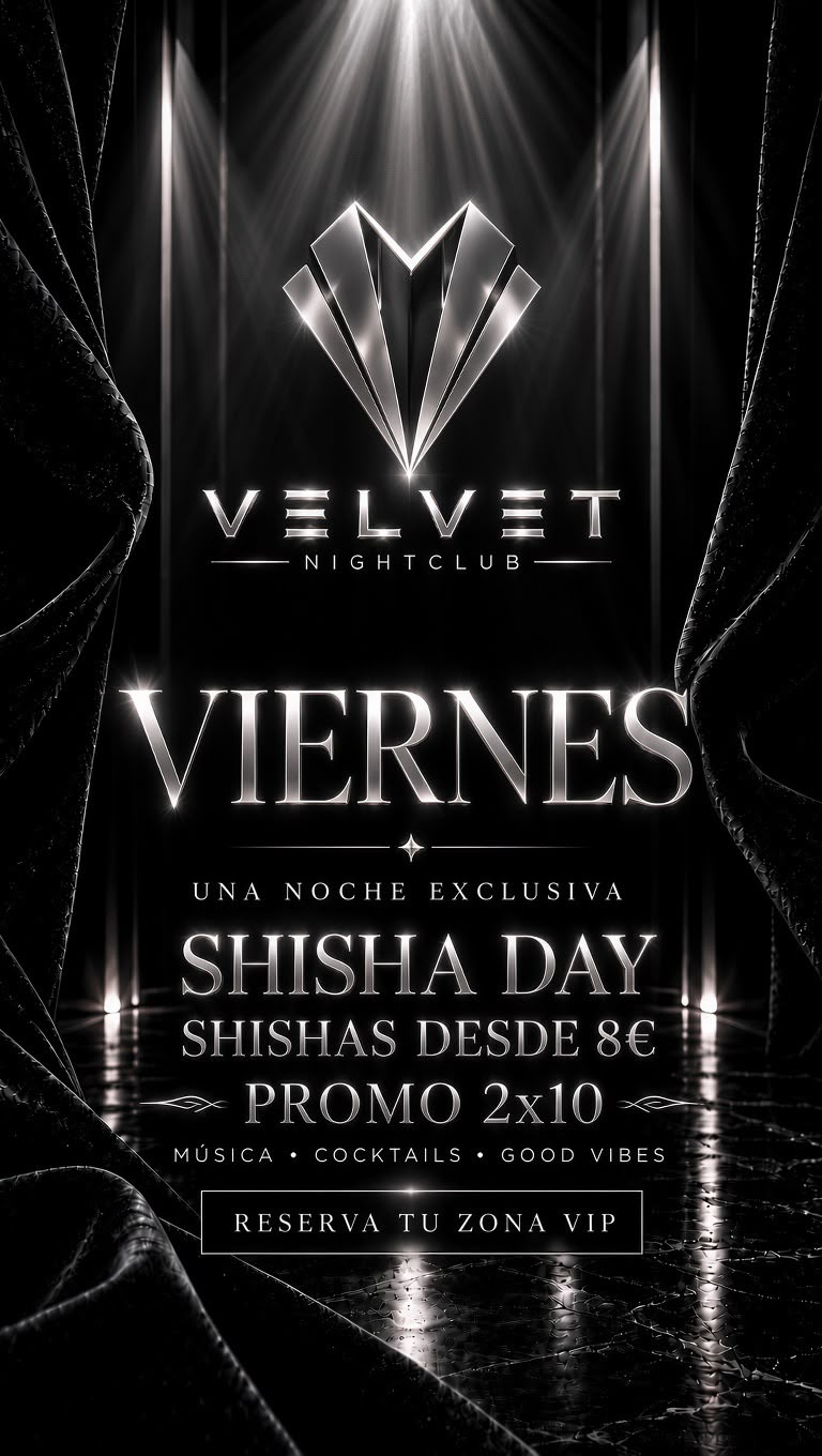 Velvet Shisha Day | Viernes 09 Octubre