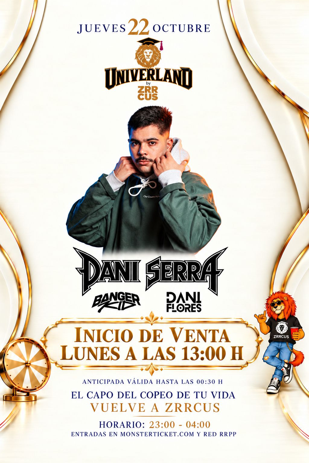 Zrrcus x Univerland | Jueves 22 Octubre